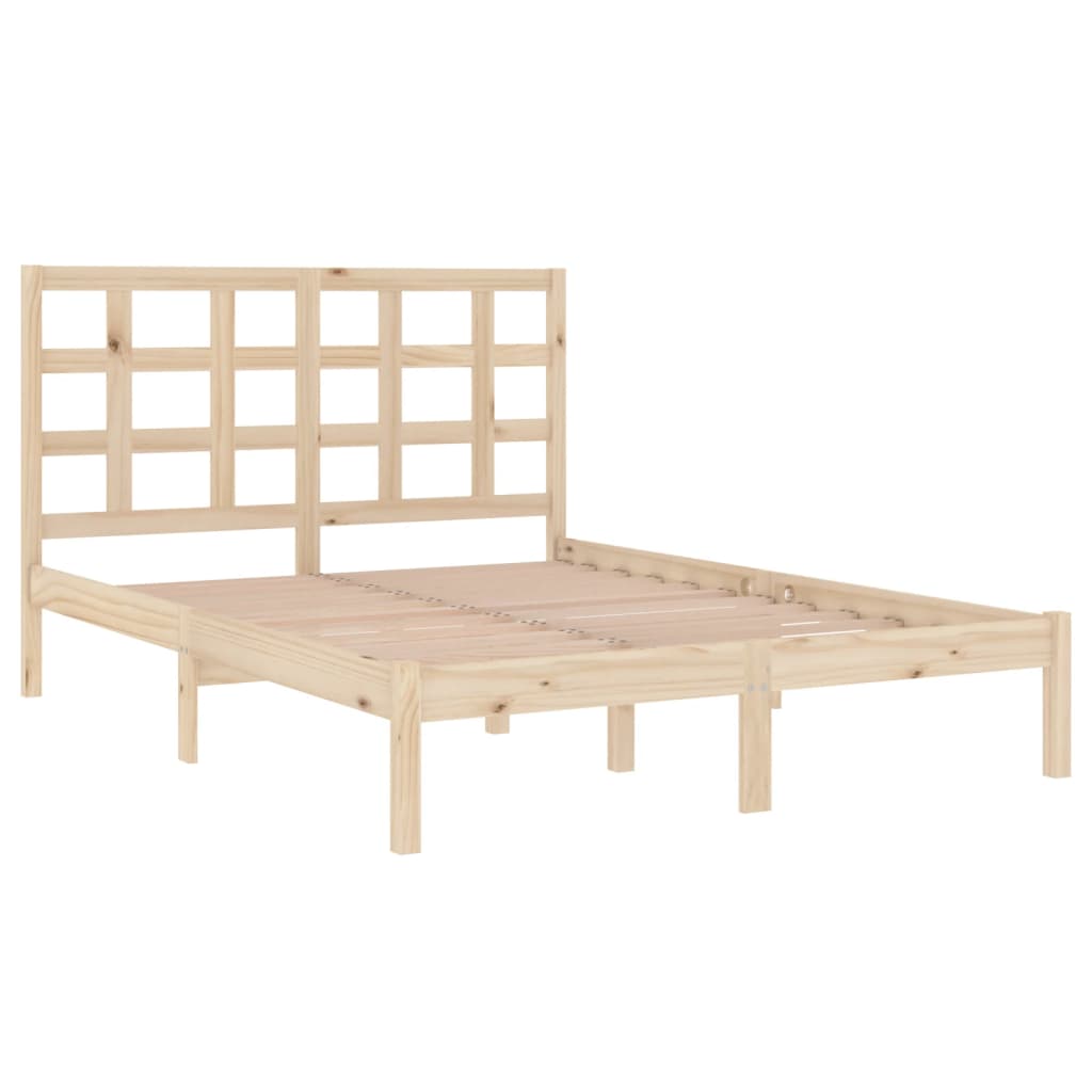 Bedframe massief hout 135x190 cm is nu te koop bij PeponiXL, paradijselijk wonen!