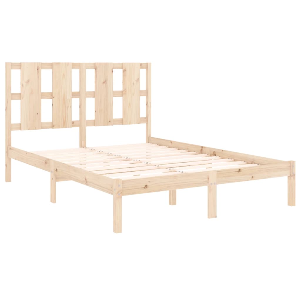 Bedframe massief hout 135x190 cm is nu te koop bij PeponiXL, paradijselijk wonen!
