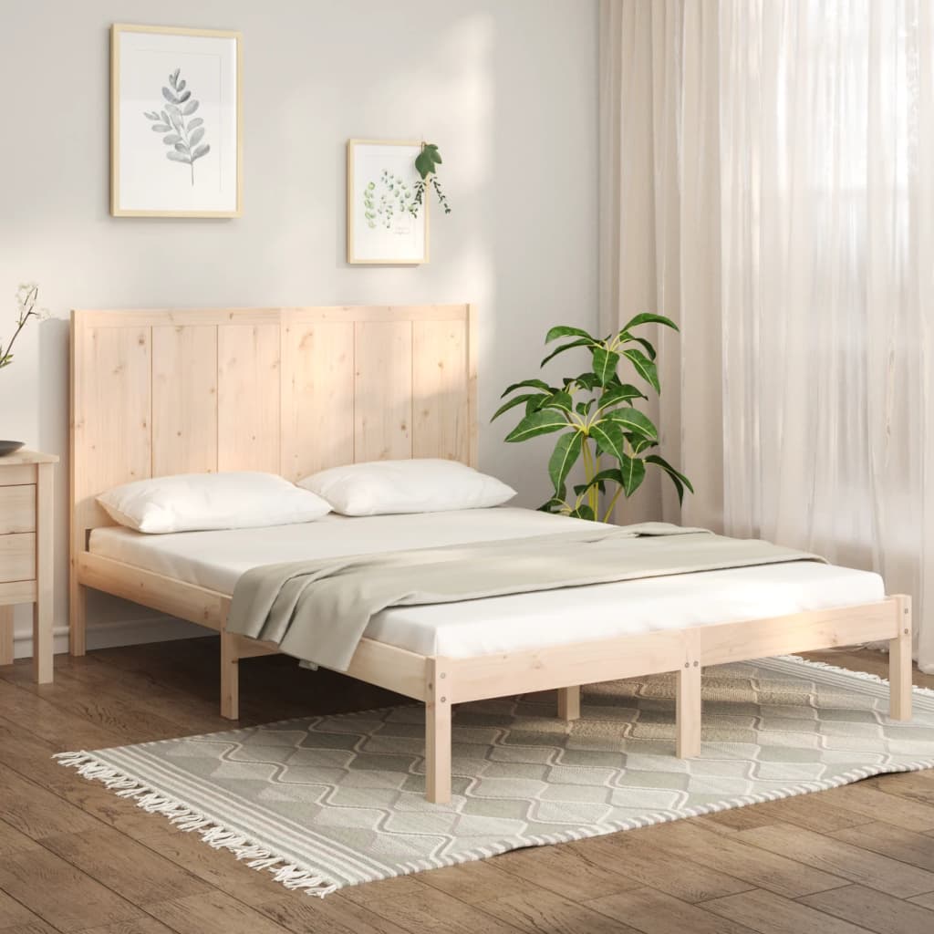 Bedframe zonder matras massief grenenhout 120x190 cm is nu te koop bij PeponiXL, paradijselijk wonen!