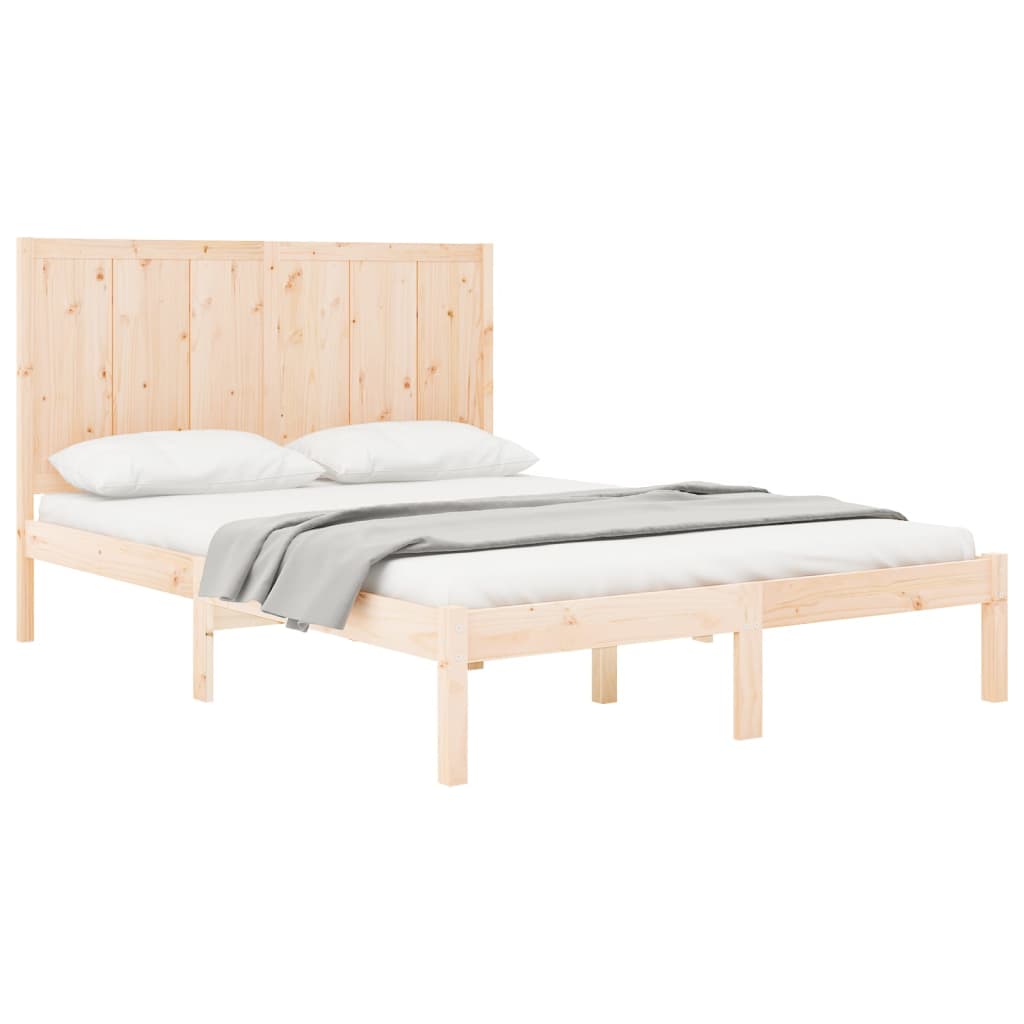Bedframe zonder matras massief grenenhout 140x190 cm is nu te koop bij PeponiXL, paradijselijk wonen!