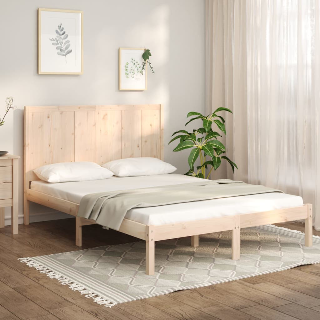 Bedframe zonder matras massief grenenhout 140x190 cm is nu te koop bij PeponiXL, paradijselijk wonen!