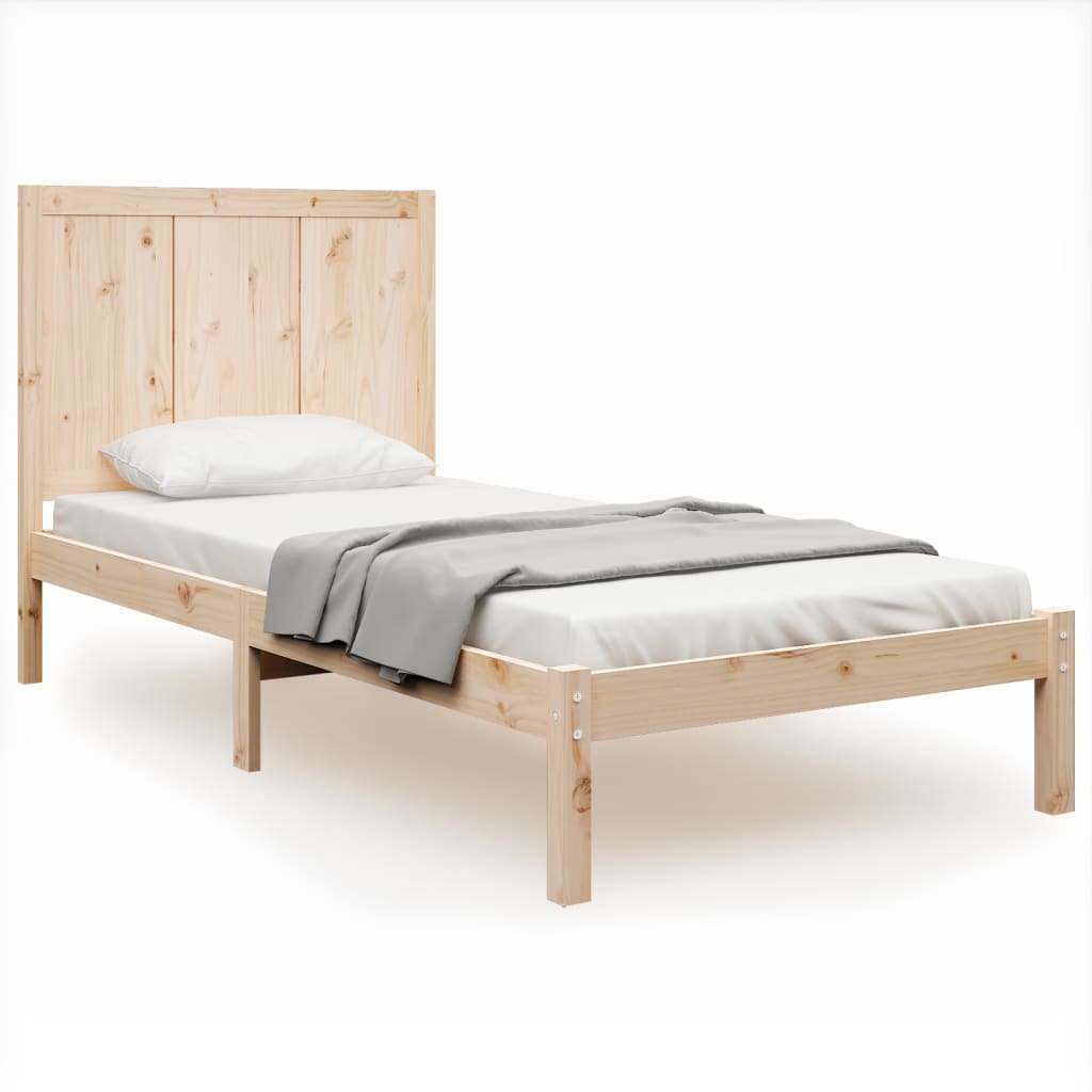 Bedframe zonder matras massief grenenhout 100x200 cm is nu te koop bij PeponiXL, paradijselijk wonen!