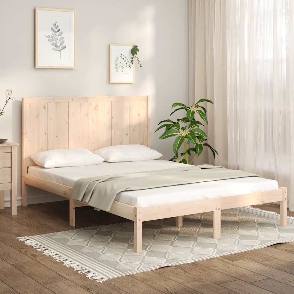 Bedframe zonder matras massief grenenhout 150x200 cm is nu te koop bij PeponiXL, paradijselijk wonen!