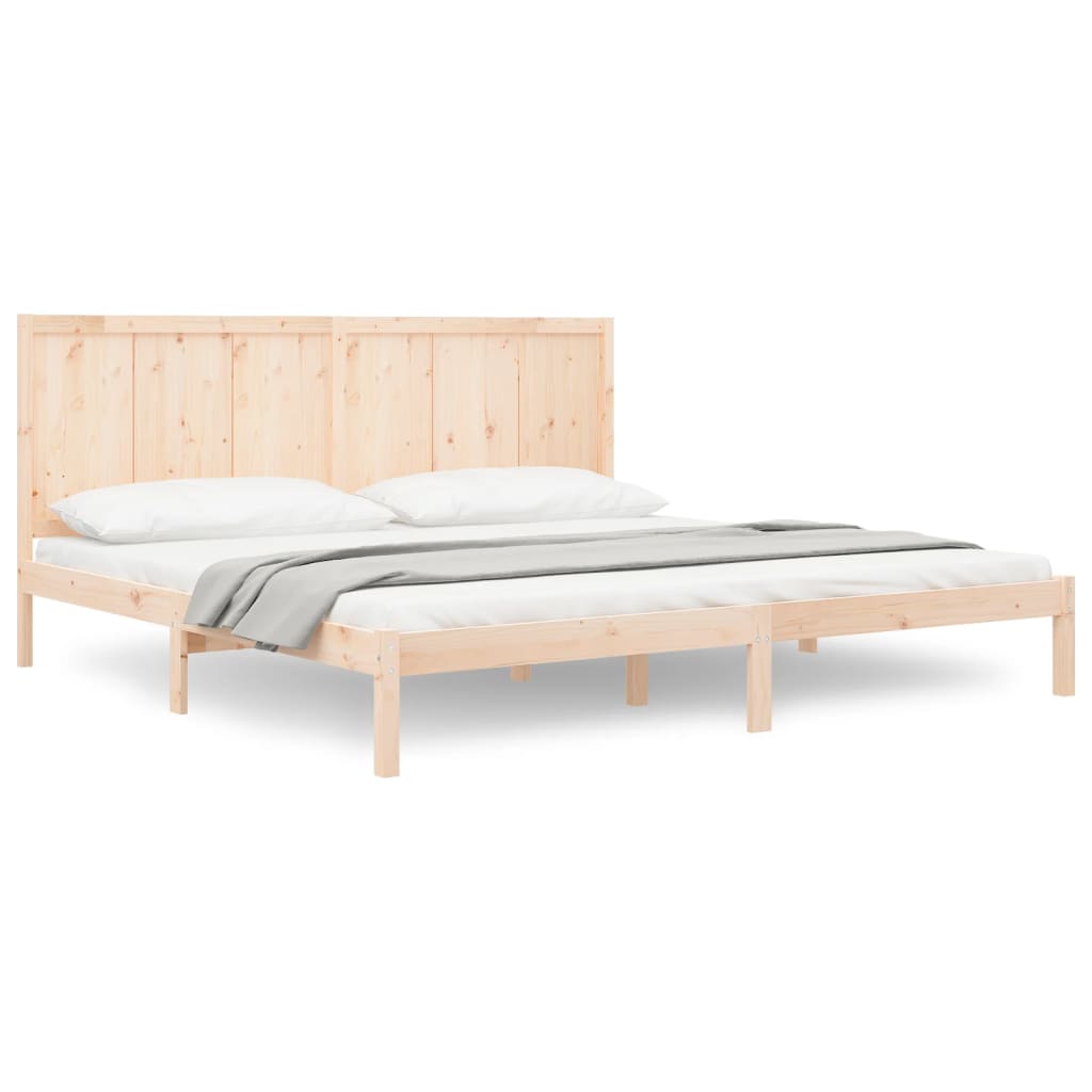 Bedframe zonder matras massief grenenhout 200x200 cm is nu te koop bij PeponiXL, paradijselijk wonen!
