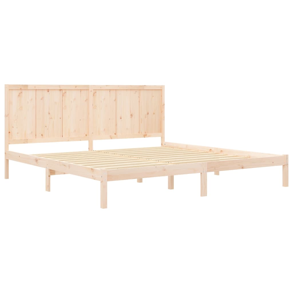 Bedframe zonder matras massief grenenhout 200x200 cm is nu te koop bij PeponiXL, paradijselijk wonen!