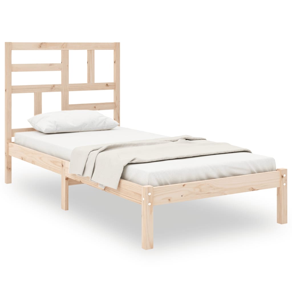 Bedframe massief hout 75x190 cm is nu te koop bij PeponiXL, paradijselijk wonen!