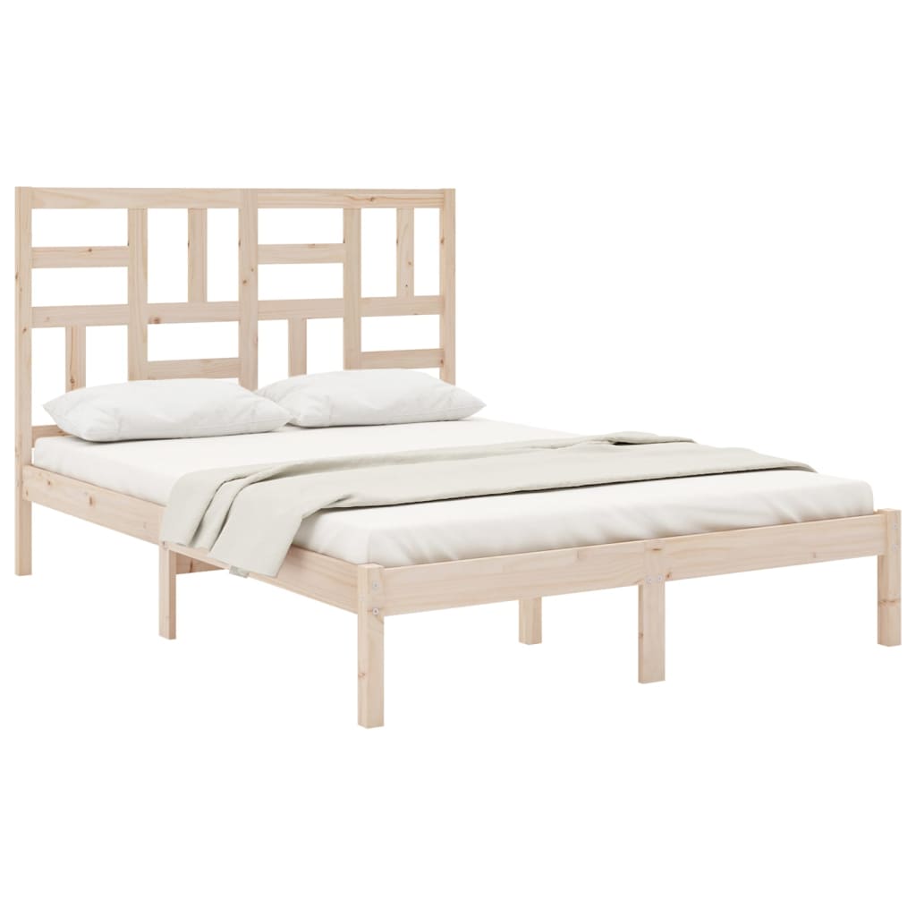 Bedframe massief hout 135x190 cm is nu te koop bij PeponiXL, paradijselijk wonen!