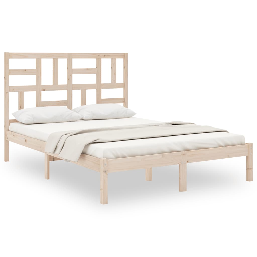 Bedframe massief hout 140x190 cm is nu te koop bij PeponiXL, paradijselijk wonen!