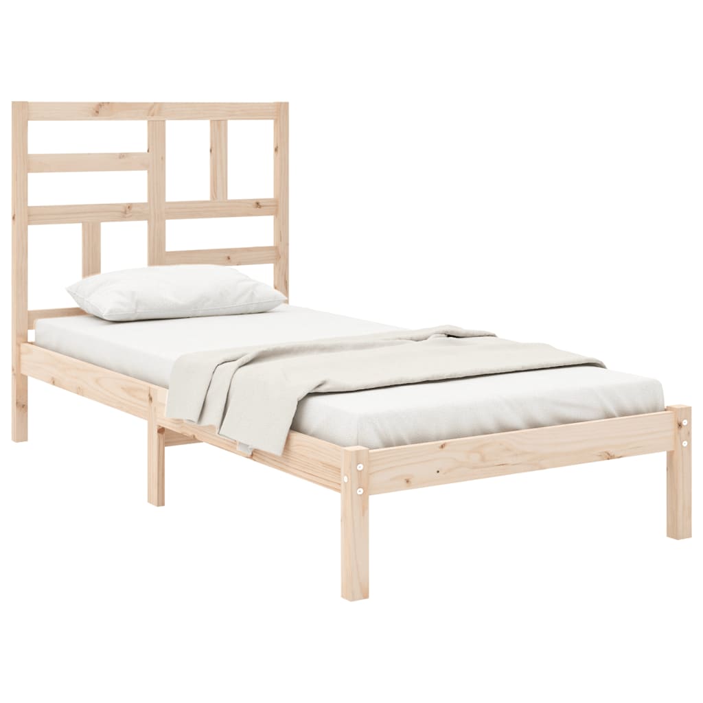 Bedframe massief hout 90x200 cm is nu te koop bij PeponiXL, paradijselijk wonen!