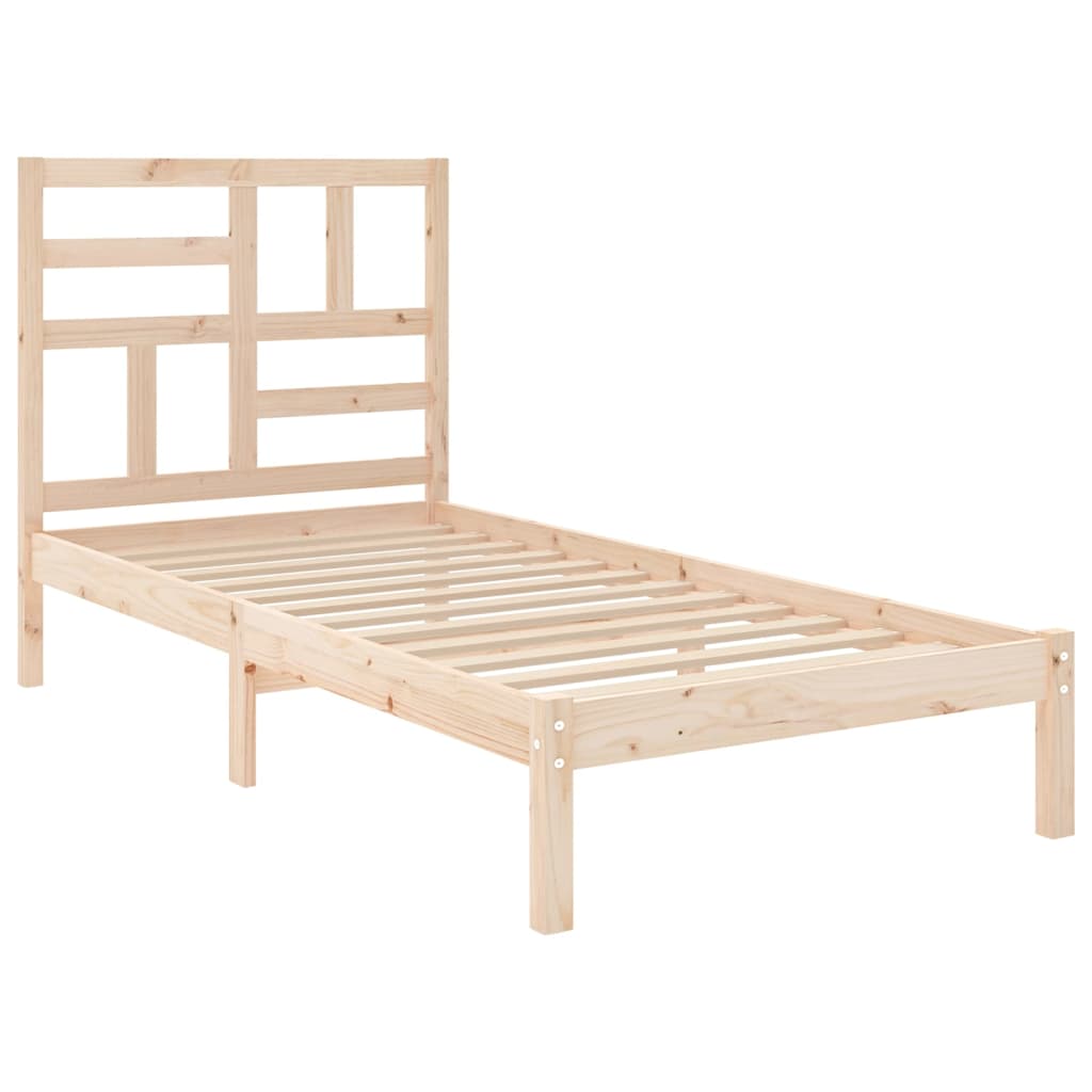 Bedframe massief hout 90x200 cm is nu te koop bij PeponiXL, paradijselijk wonen!