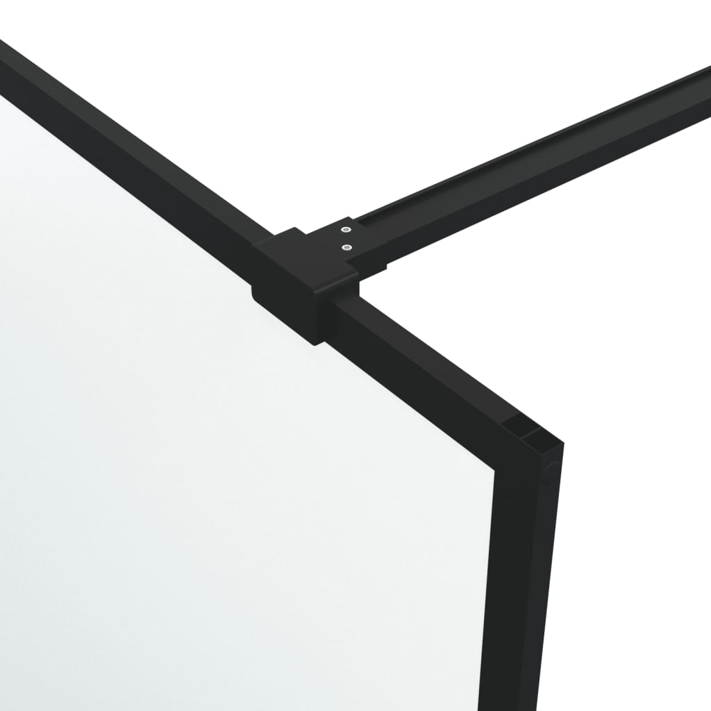 Inloopdouchewand 80x195 cm mat ESG-glas zwart is nu te koop bij PeponiXL, paradijselijk wonen!