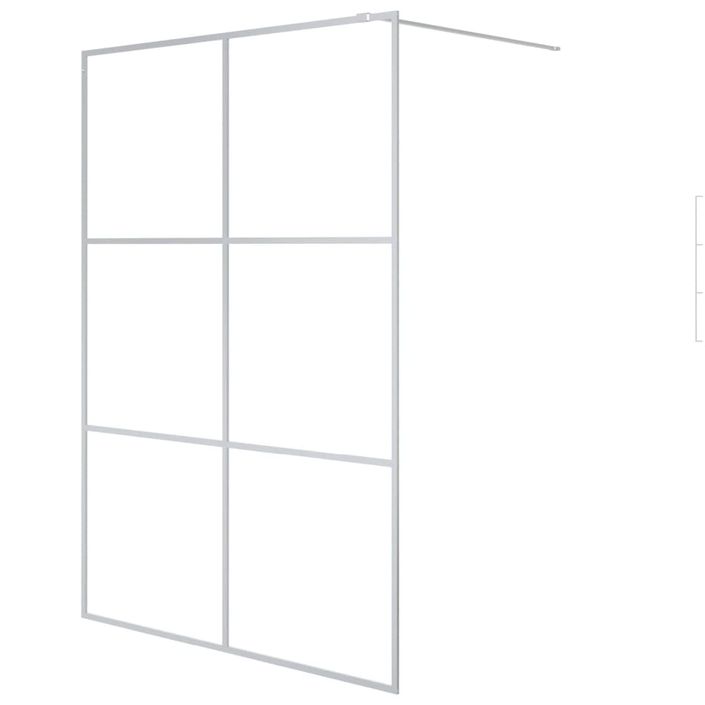 Inloopdouchewand 140x195 cm transparant ESG-glas zilverkleurig is nu te koop bij PeponiXL, paradijselijk wonen!