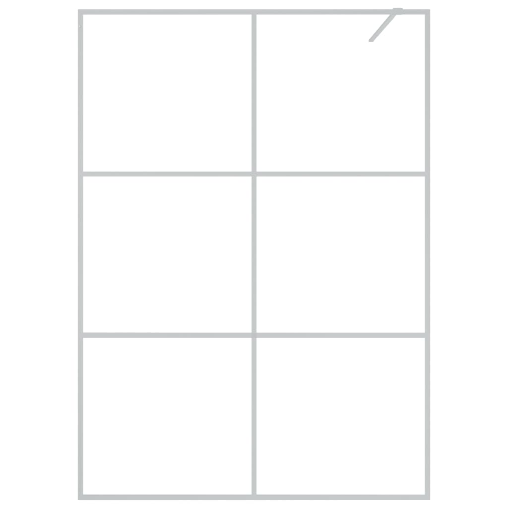 Inloopdouchewand 140x195 cm transparant ESG-glas zilverkleurig is nu te koop bij PeponiXL, paradijselijk wonen!