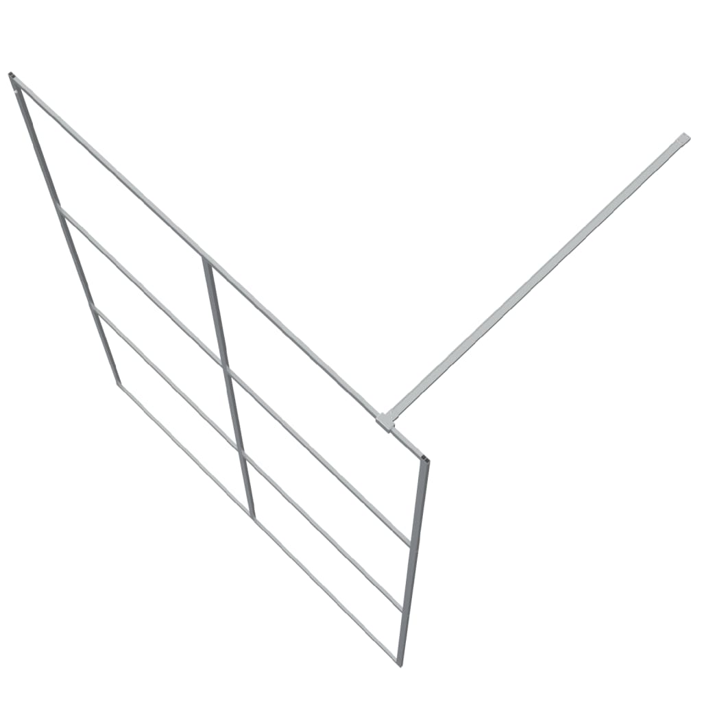 Inloopdouchewand 140x195 cm transparant ESG-glas zilverkleurig is nu te koop bij PeponiXL, paradijselijk wonen!
