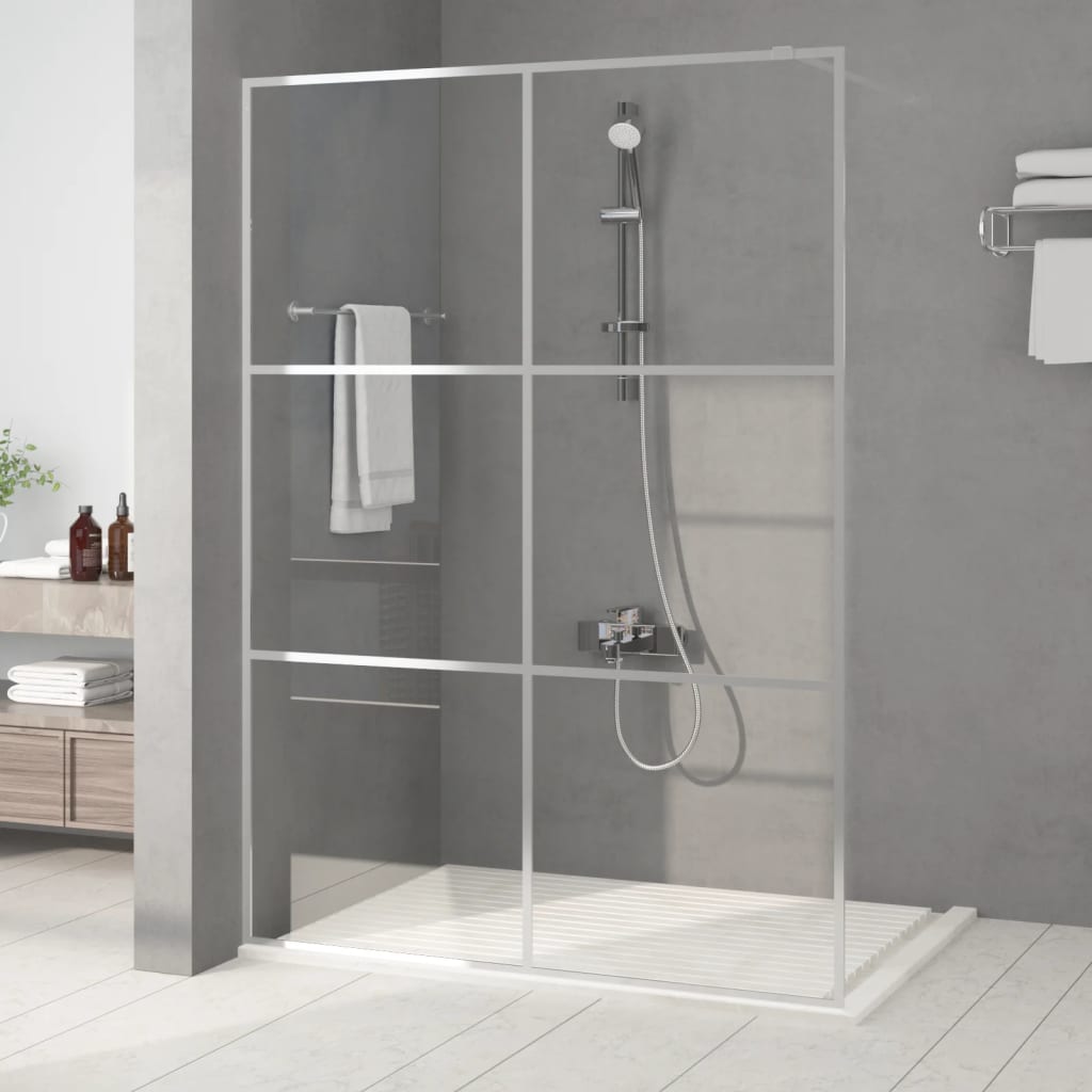 Inloopdouchewand 140x195 cm transparant ESG-glas zilverkleurig is nu te koop bij PeponiXL, paradijselijk wonen!