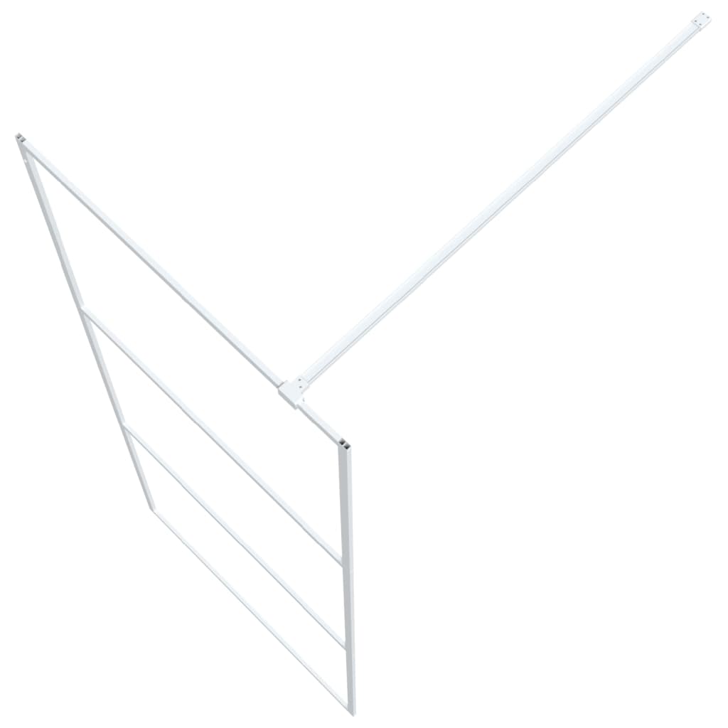 Inloopdouchewand 80x195 cm transparant ESG-glas wit is nu te koop bij PeponiXL, paradijselijk wonen!
