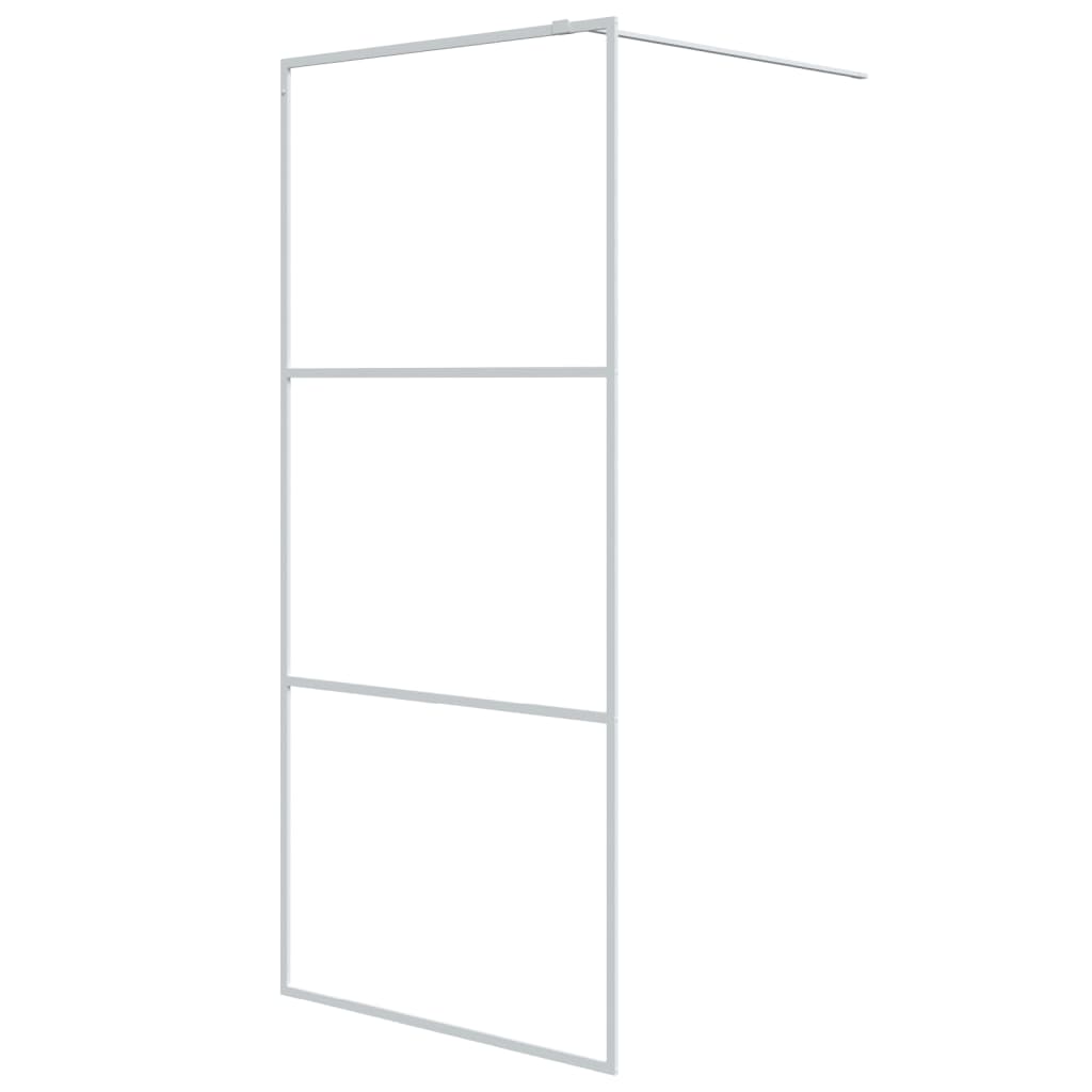 Inloopdouchewand 90x195 cm transparant ESG-glas wit is nu te koop bij PeponiXL, paradijselijk wonen!