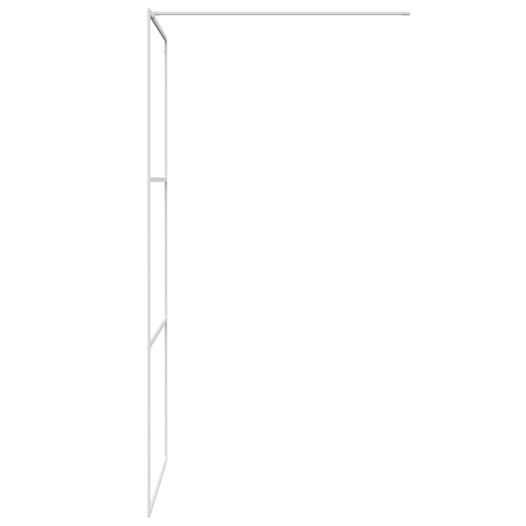 Inloopdouchewand 90x195 cm transparant ESG-glas wit is nu te koop bij PeponiXL, paradijselijk wonen!