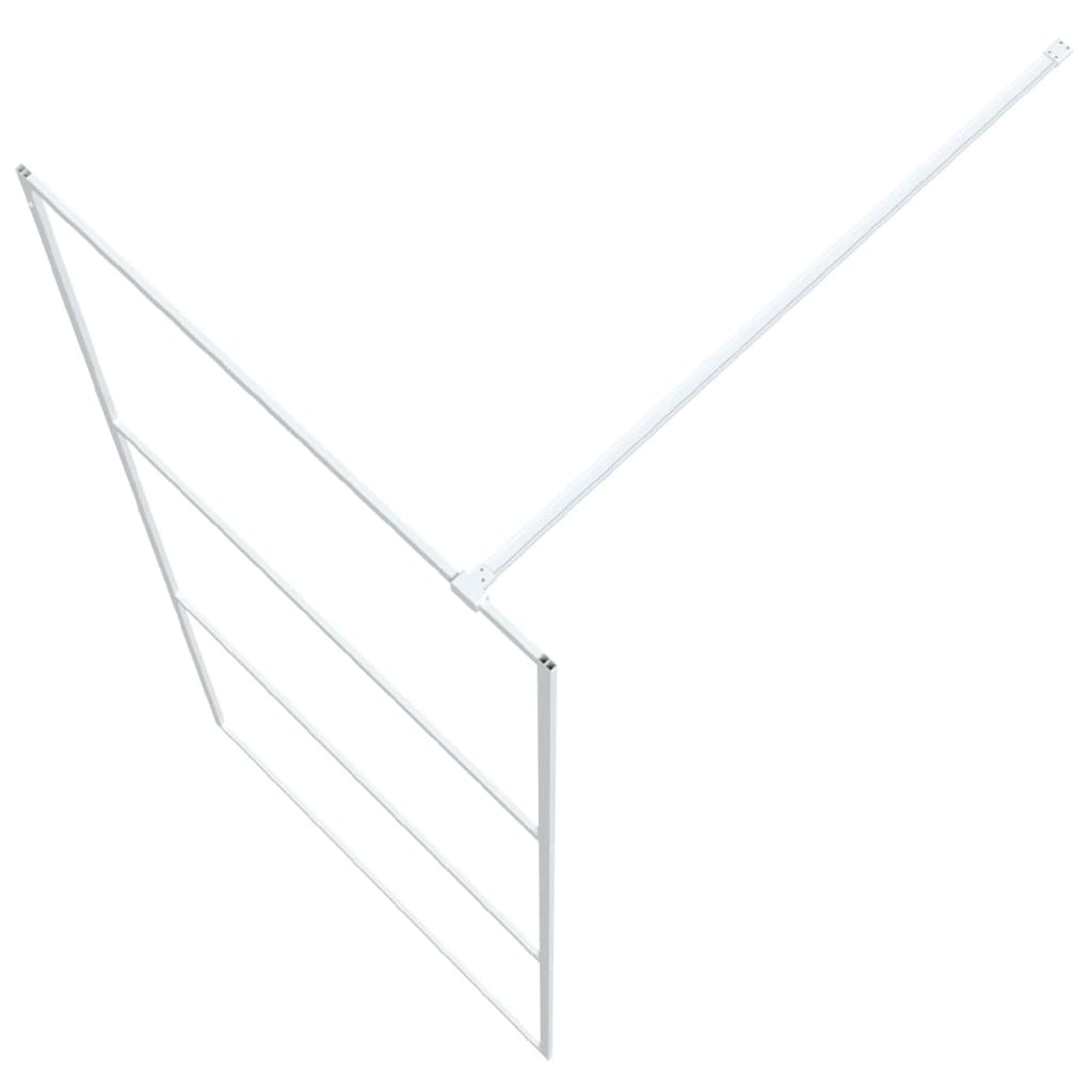 Inloopdouchewand 90x195 cm transparant ESG-glas wit is nu te koop bij PeponiXL, paradijselijk wonen!