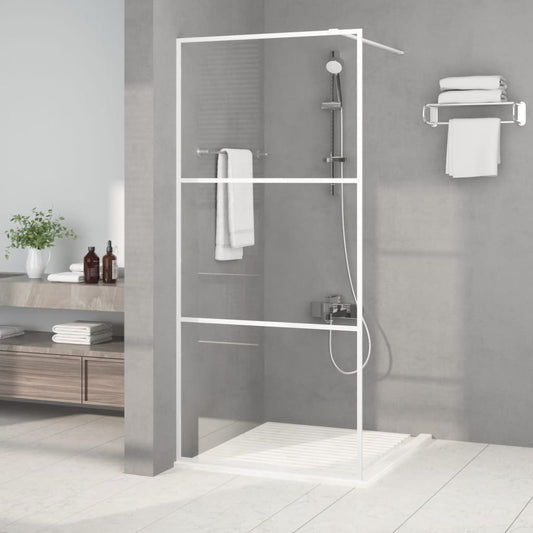 Inloopdouchewand 90x195 cm transparant ESG-glas wit is nu te koop bij PeponiXL, paradijselijk wonen!