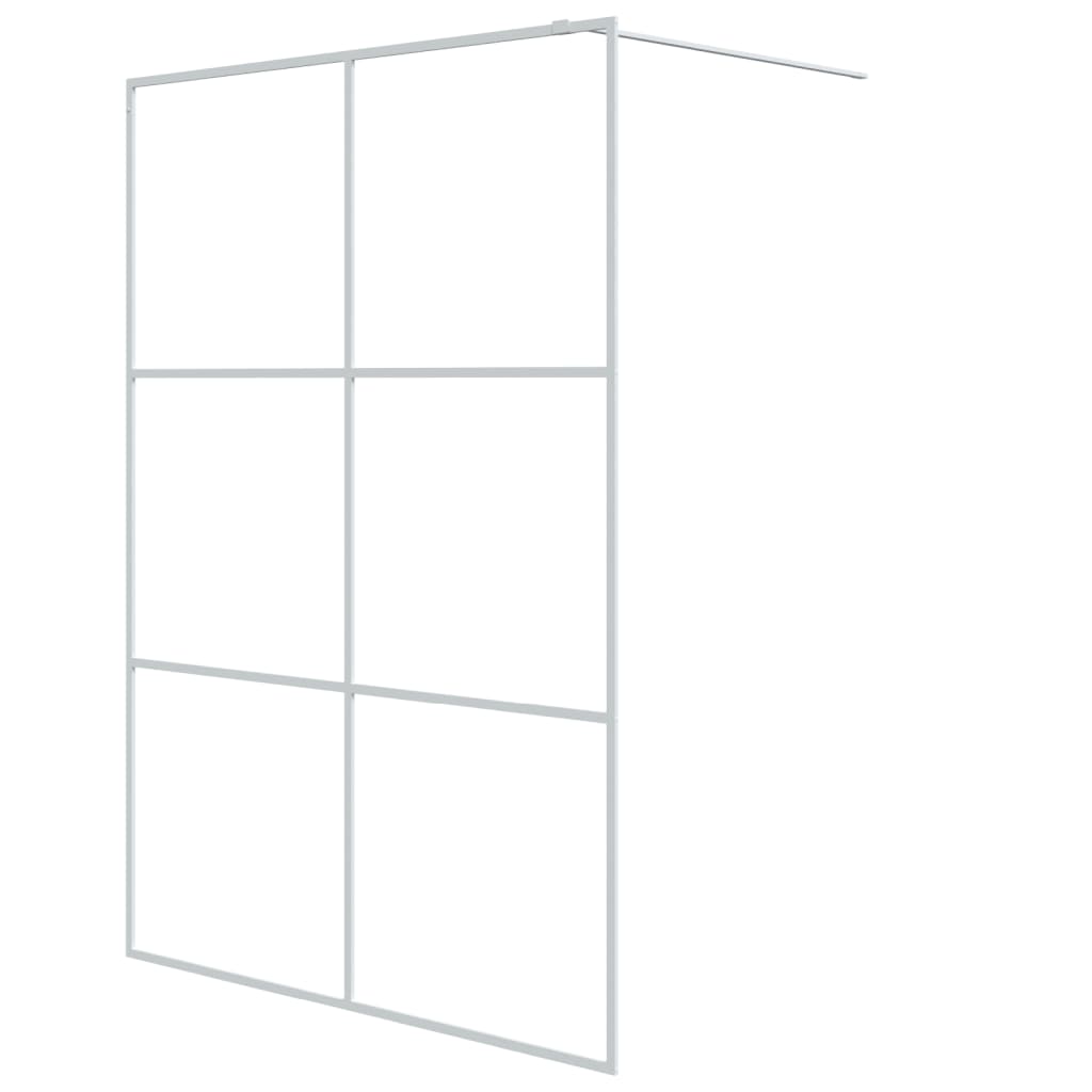 Inloopdouchewand 140x195 cm transparant ESG-glas wit is nu te koop bij PeponiXL, paradijselijk wonen!