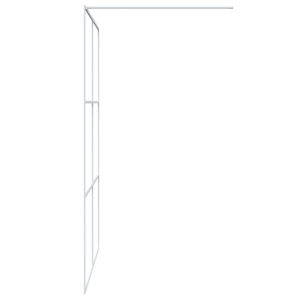 Inloopdouchewand 140x195 cm transparant ESG-glas wit is nu te koop bij PeponiXL, paradijselijk wonen!