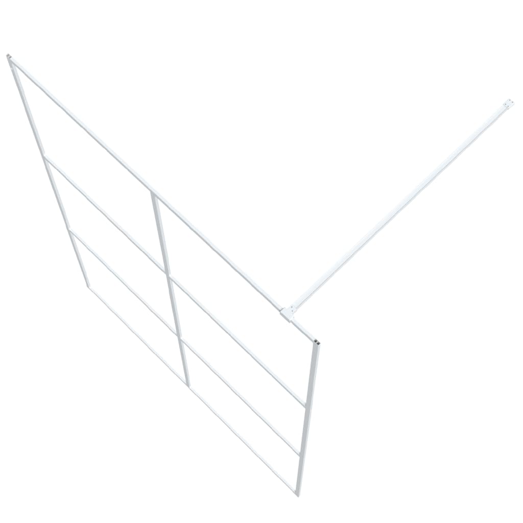 Inloopdouchewand 140x195 cm transparant ESG-glas wit is nu te koop bij PeponiXL, paradijselijk wonen!