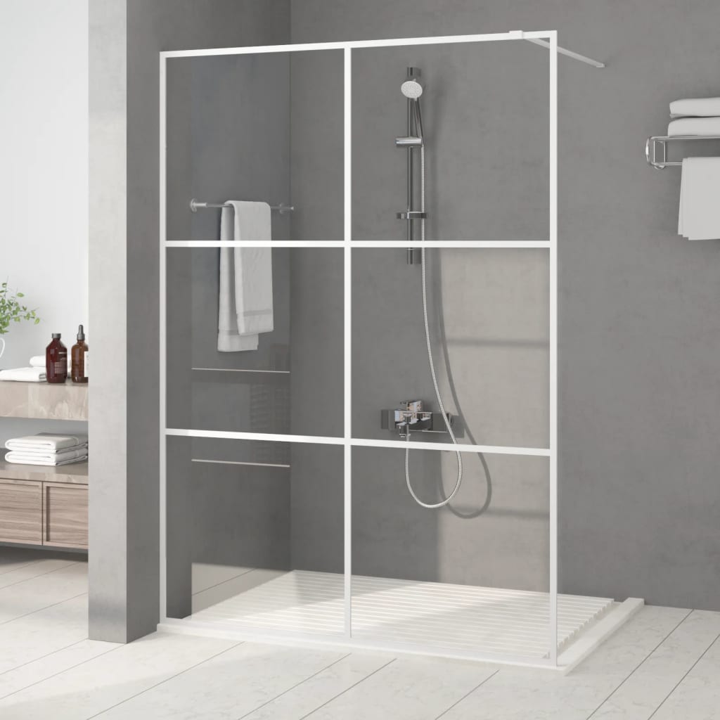 Inloopdouchewand 140x195 cm transparant ESG-glas wit is nu te koop bij PeponiXL, paradijselijk wonen!