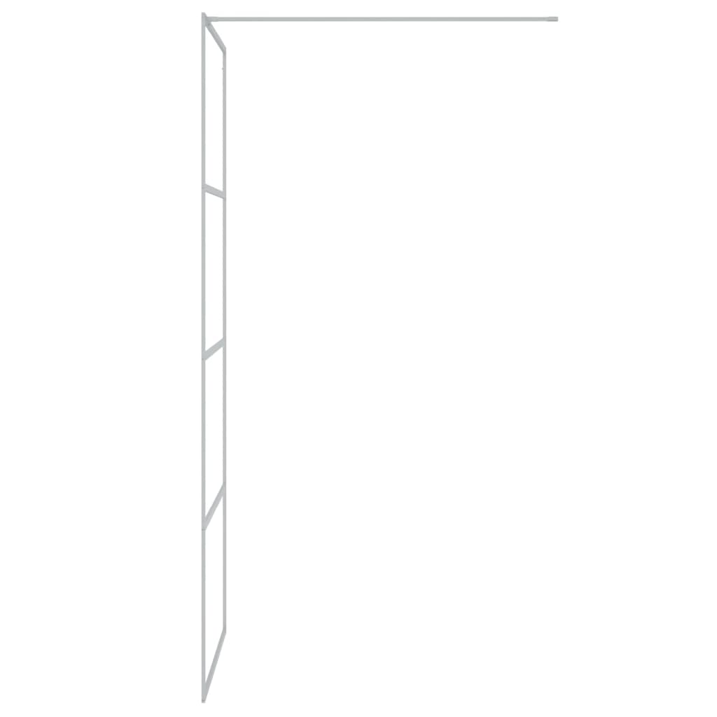 Inloopdouchewand 80x195 cm transparant ESG-glas zilverkleurig is nu te koop bij PeponiXL, paradijselijk wonen!