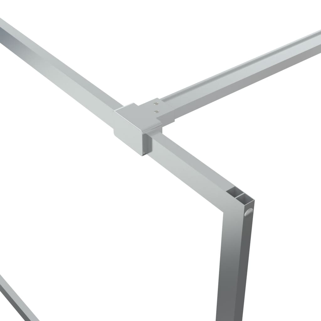Inloopdouchewand 80x195 cm transparant ESG-glas zilverkleurig is nu te koop bij PeponiXL, paradijselijk wonen!