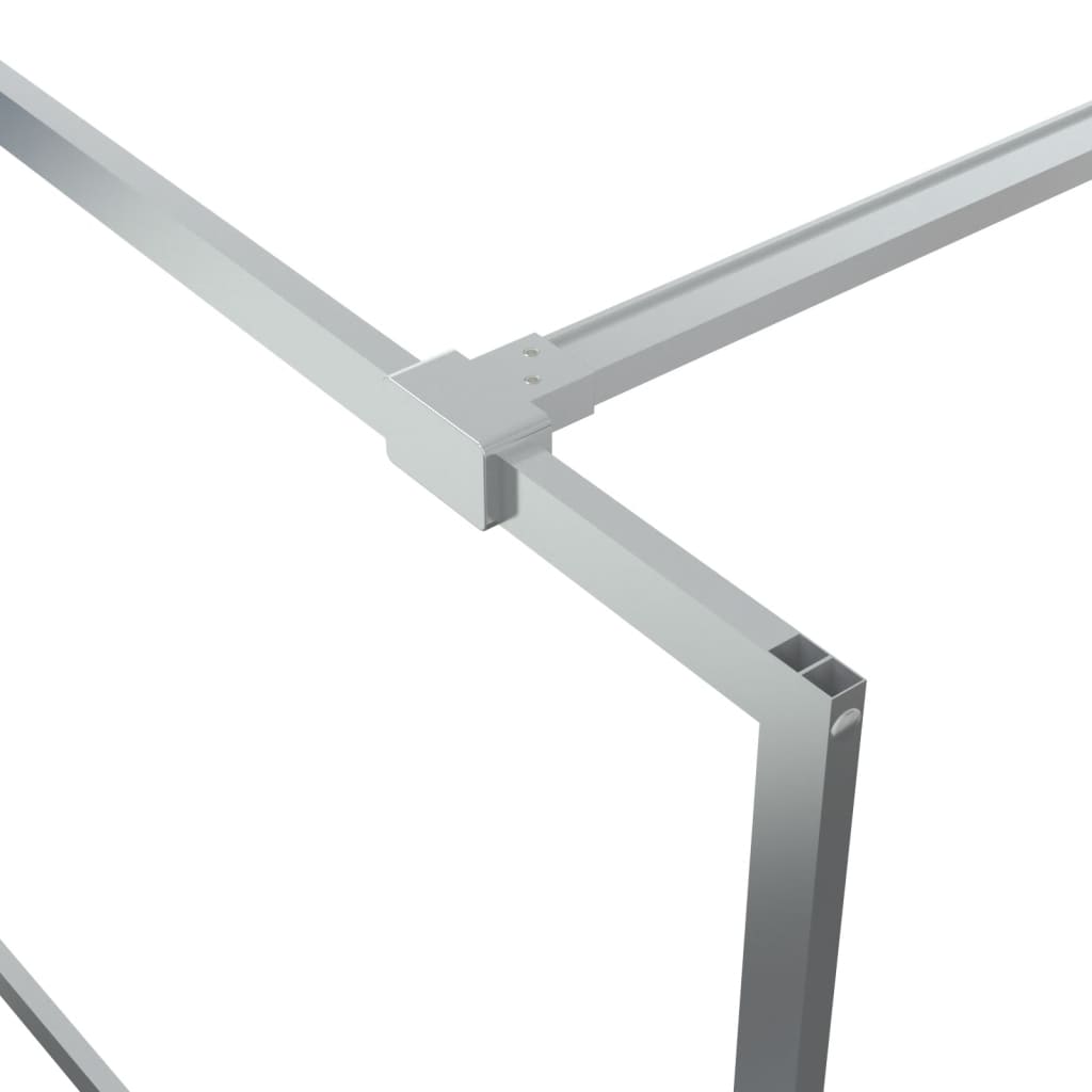 Inloopdouchewand 100x195 cm transparant ESG-glas zilverkleurig is nu te koop bij PeponiXL, paradijselijk wonen!