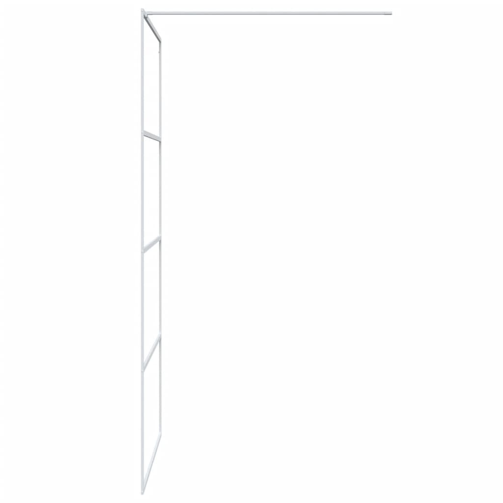 Inloopdouchewand 100x195 cm transparant ESG-glas wit is nu te koop bij PeponiXL, paradijselijk wonen!
