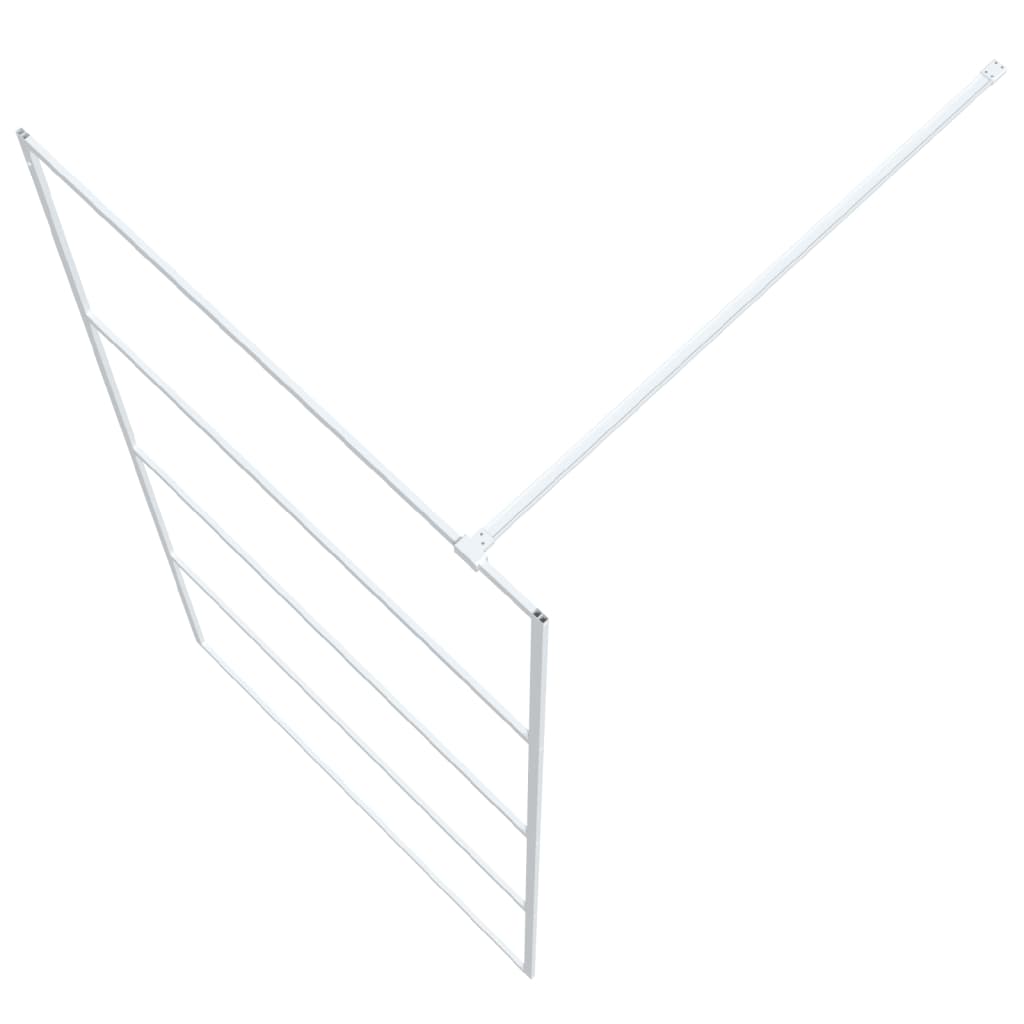 Inloopdouchewand 100x195 cm transparant ESG-glas wit is nu te koop bij PeponiXL, paradijselijk wonen!