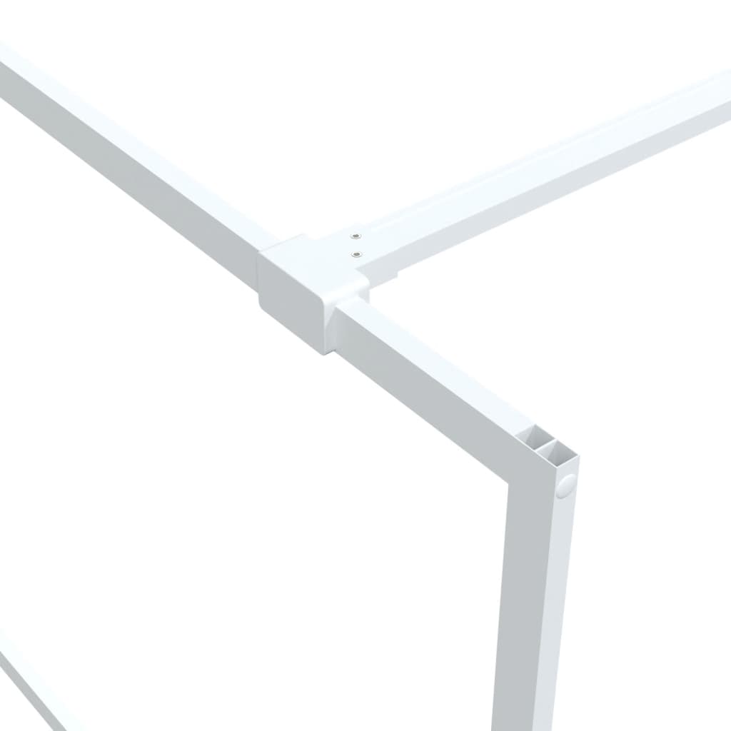 Inloopdouchewand 100x195 cm transparant ESG-glas wit is nu te koop bij PeponiXL, paradijselijk wonen!