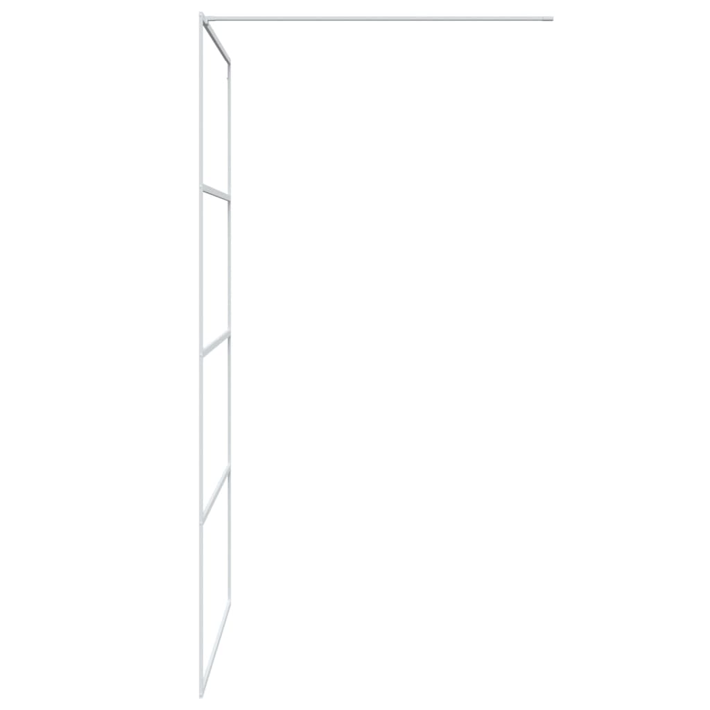 Inloopdouchewand 115x195 cm transparant ESG-glas wit is nu te koop bij PeponiXL, paradijselijk wonen!