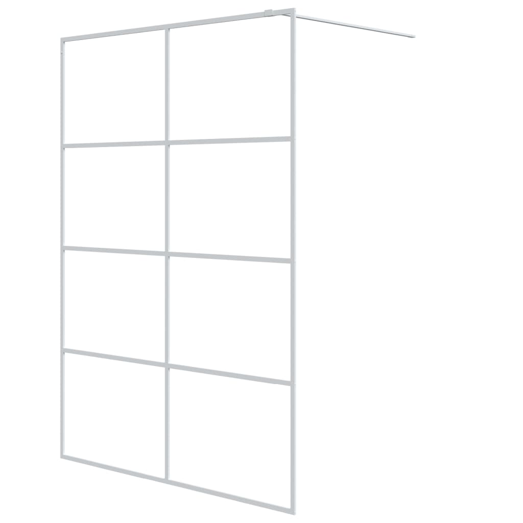 Inloopdouchewand 140x195 cm transparant ESG-glas wit is nu te koop bij PeponiXL, paradijselijk wonen!
