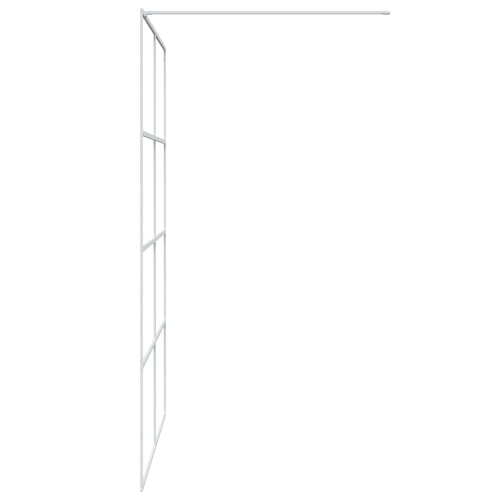 Inloopdouchewand 140x195 cm transparant ESG-glas wit is nu te koop bij PeponiXL, paradijselijk wonen!