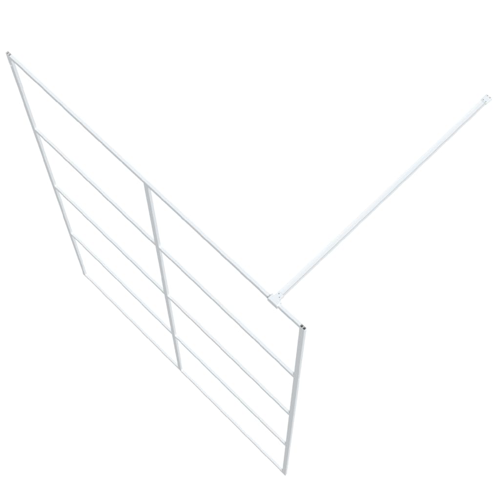 Inloopdouchewand 140x195 cm transparant ESG-glas wit is nu te koop bij PeponiXL, paradijselijk wonen!