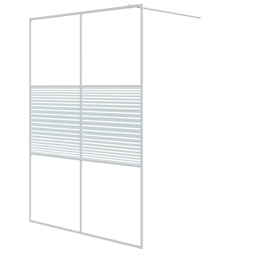 Inloopdouchewand 140x195 cm transparant ESG-glas wit is nu te koop bij PeponiXL, paradijselijk wonen!