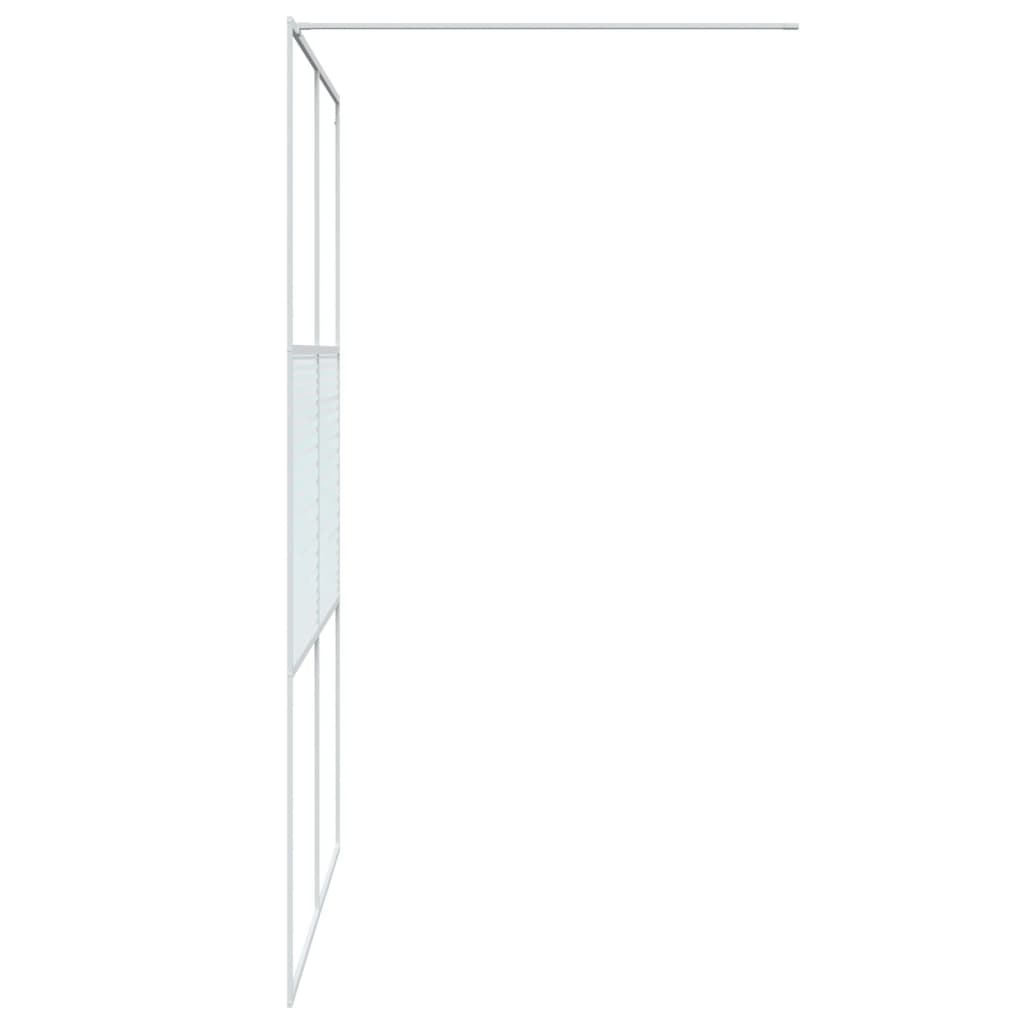 Inloopdouchewand 140x195 cm transparant ESG-glas wit is nu te koop bij PeponiXL, paradijselijk wonen!