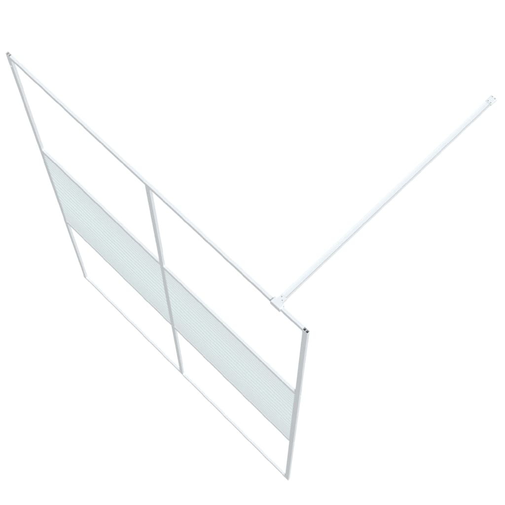 Inloopdouchewand 140x195 cm transparant ESG-glas wit is nu te koop bij PeponiXL, paradijselijk wonen!