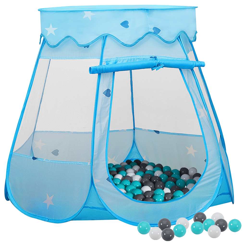 Kinderspeeltent met 250 ballen 102x102x82 cm blauw is nu te koop bij PeponiXL, paradijselijk wonen!