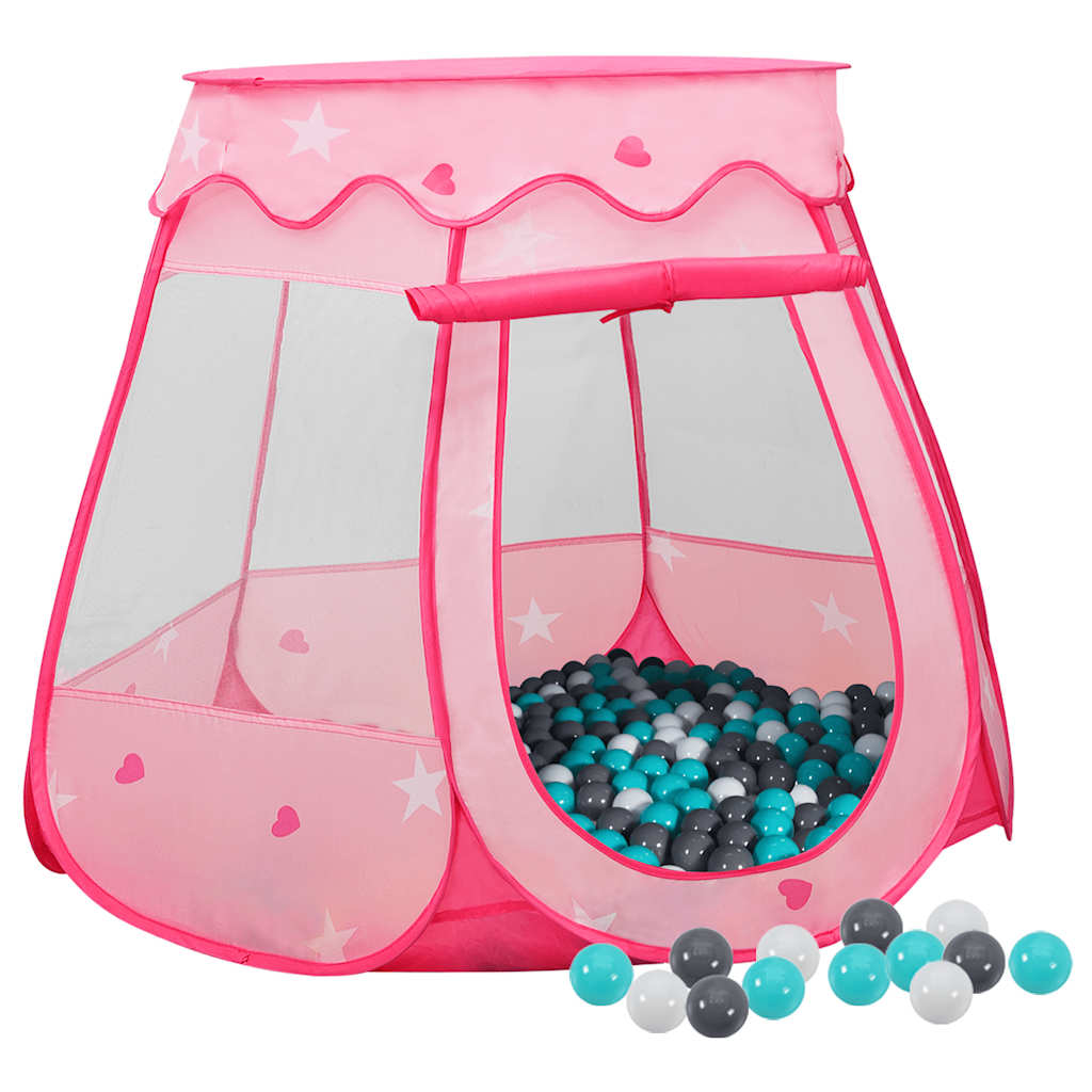 Kinderspeeltent met 250 ballen 102x102x82 cm roze is nu te koop bij PeponiXL, paradijselijk wonen!