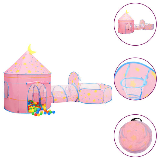 Kinderspeeltent met 250 ballen 301x120x128 cm roze is nu te koop bij PeponiXL, paradijselijk wonen!