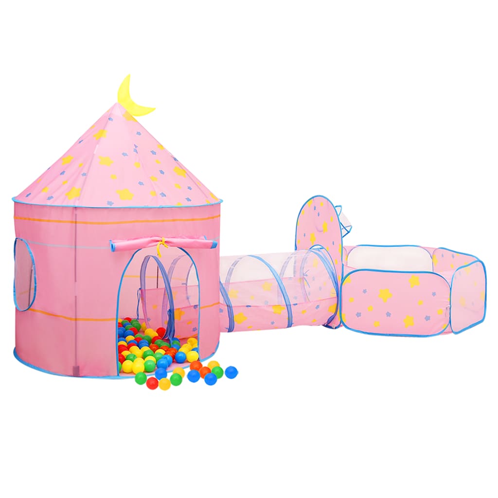 Kinderspeeltent met 250 ballen 301x120x128 cm roze is nu te koop bij PeponiXL, paradijselijk wonen!