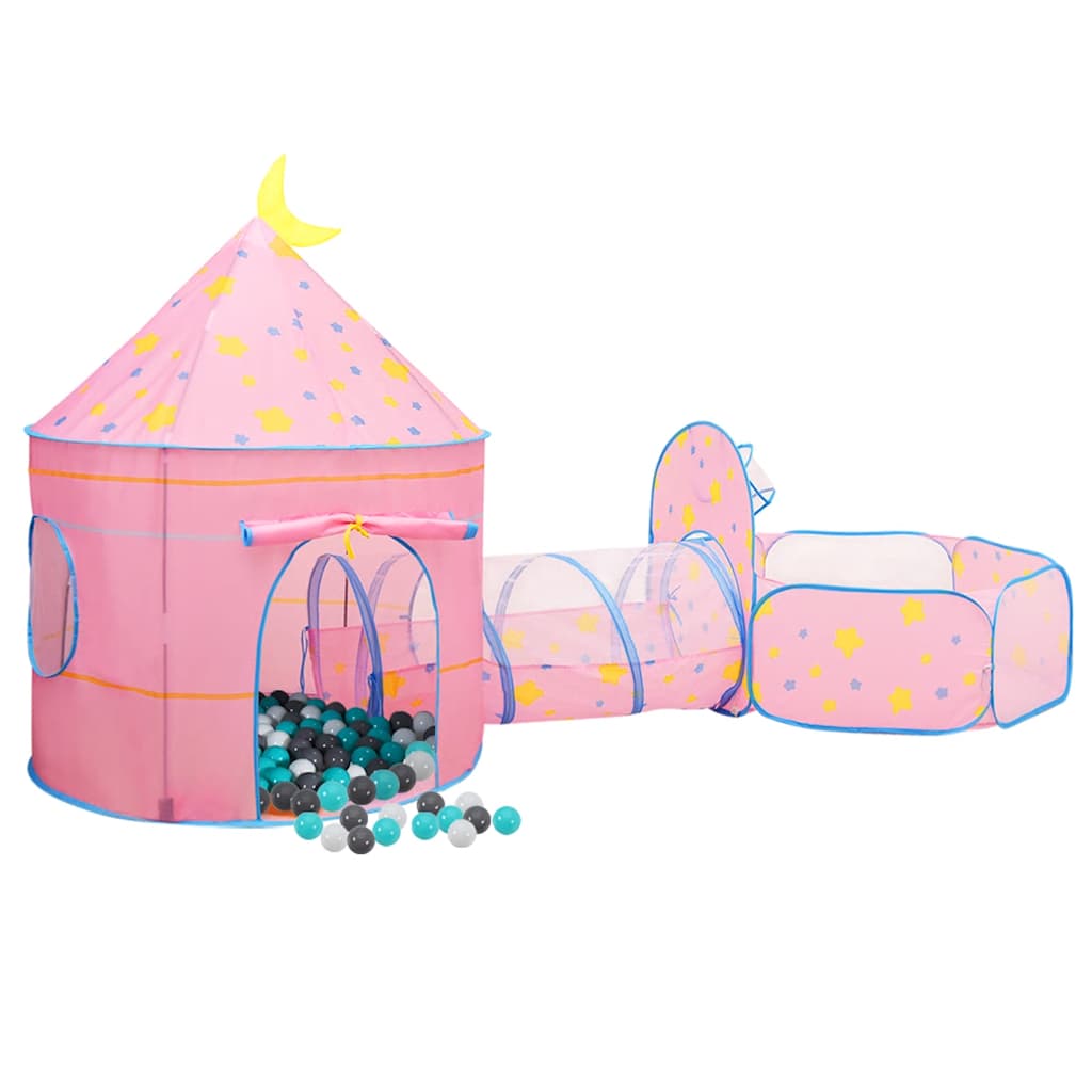 Kinderspeeltent met 250 ballen 301x120x128 cm roze is nu te koop bij PeponiXL, paradijselijk wonen!