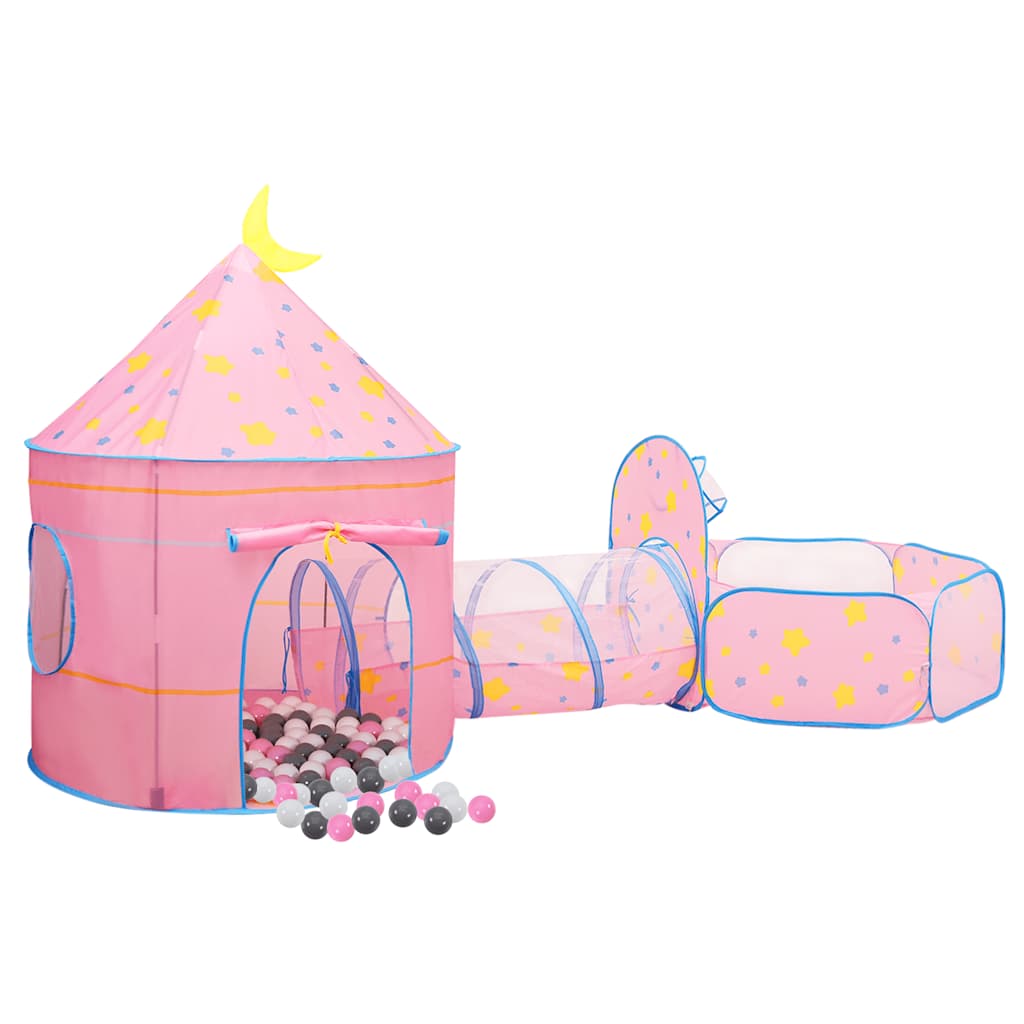 Kinderspeeltent met 250 ballen 301x120x128 cm roze is nu te koop bij PeponiXL, paradijselijk wonen!
