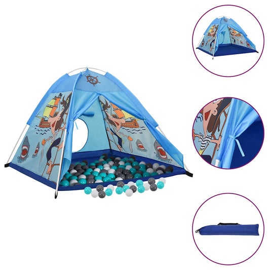 Kinderspeeltent met 250 ballen 120x120x90 cm blauw is nu te koop bij PeponiXL, paradijselijk wonen!
