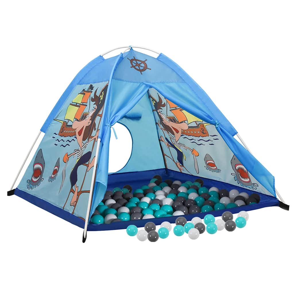 Kinderspeeltent met 250 ballen 120x120x90 cm blauw is nu te koop bij PeponiXL, paradijselijk wonen!