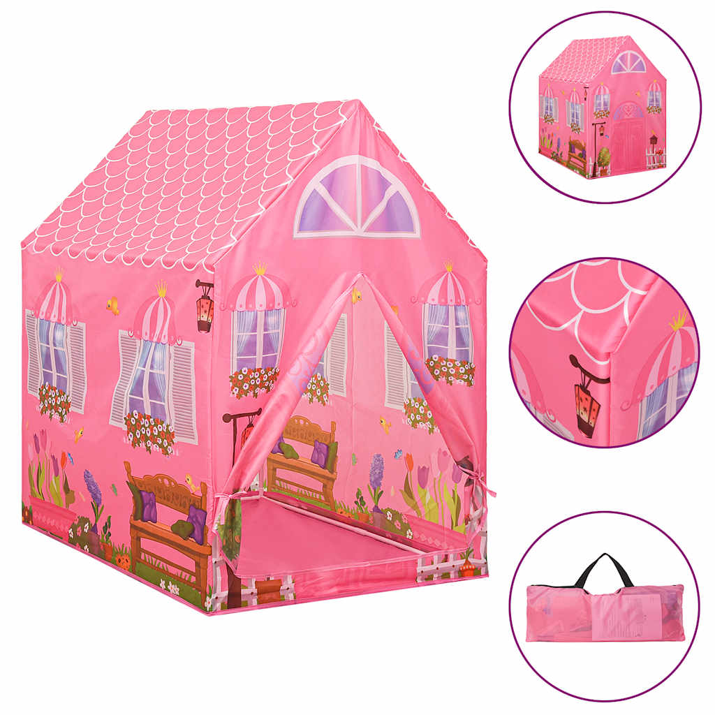 Kinderspeeltent met 250 ballen 69x94x104 cm roze is nu te koop bij PeponiXL, paradijselijk wonen!